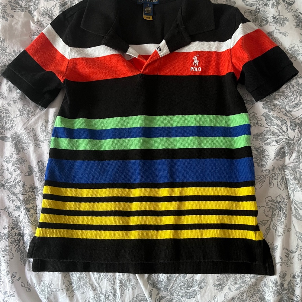 Polo by Ralph Lauren Kids Striped Polo - Red, Black, Blue, Green, Yellow